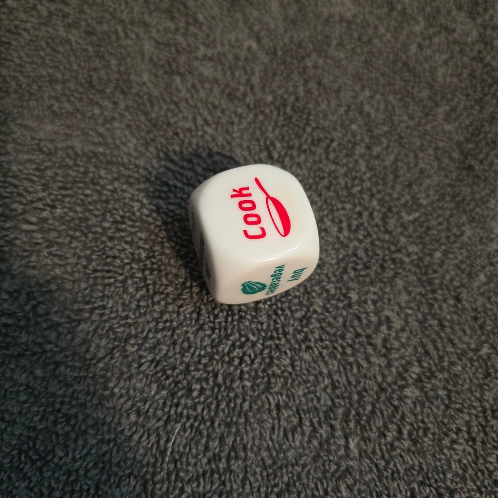 Novelty Small Chore Die Unisex White Fun Task Decision Maker Gag Gift - Picture 5 of 5